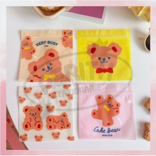 

AS COD Zip Lock Tas Cookie Mini Gambar Karakter Plastik Kemasan Permen Kue Serbaguna 13.5cm S-PO018
