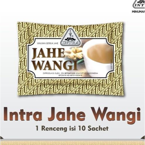 

Jahe Wangi Intra Isi 10 Sachet - Jahe Wangi Less Sweet Lebih Sehat - Intra Jahe Wangi Minuman Serbuk Jahe Instant