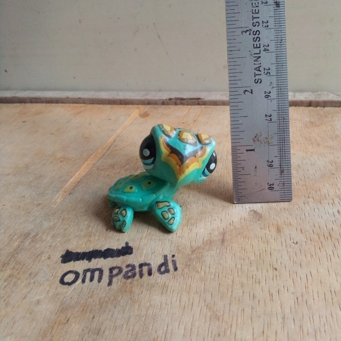 MS99 figure hewan kura kura biru mini