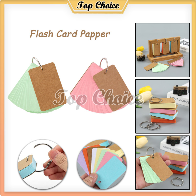 

Flash Card Papper / Memo Notebook Ring / Flash Card Polos 50 Lembar