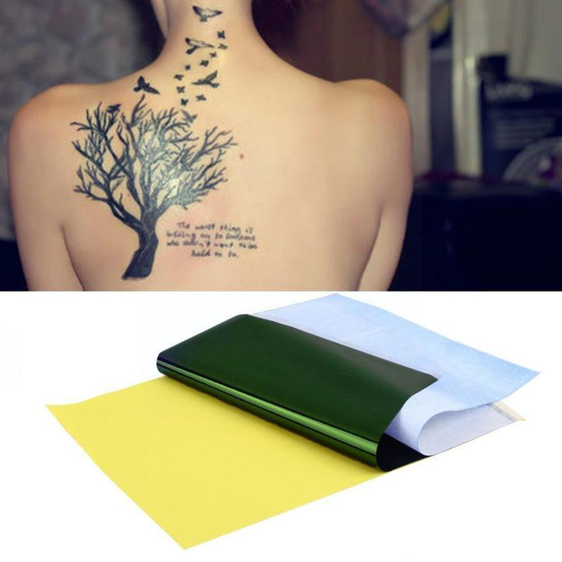 10pcs Kertas Tato/Kertas Karbon Tatto/Kertas Transfer Tatto/ Kertas Transfer Tato Karbon Thermal den