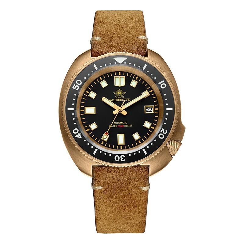 Top brand CUSN8 Bronze Case Men Watch C3 Super Luminous Sapphire Crystal 20Bar waterproof Automatic 