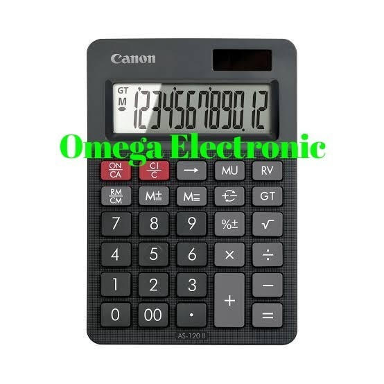 

Canon AS-120 Calculator - Kalkulator Desktop Meja Kantor 12 Digits