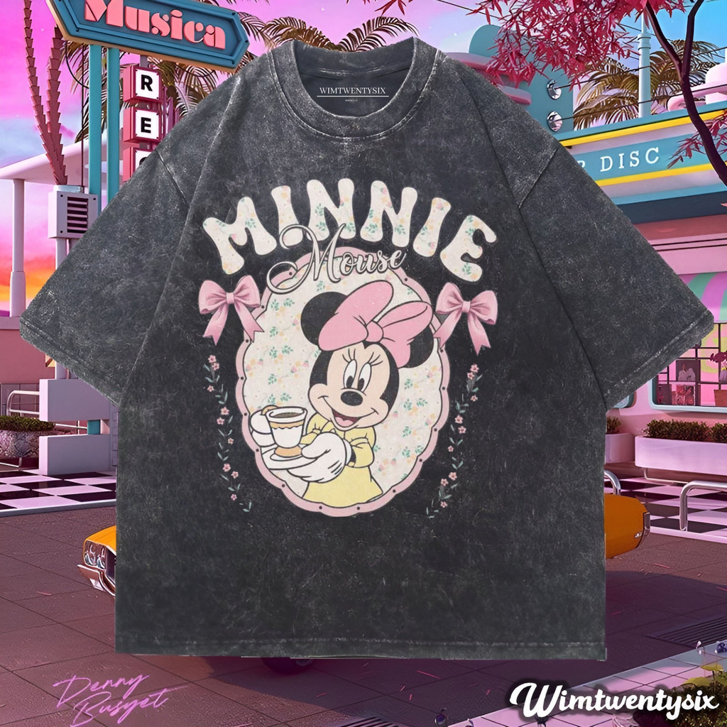 KAOS OVERSIZE | KAOS VINTAGE | T-SHIRT OVERSIZE | KAOS CARTOON MINNIE MOUSE