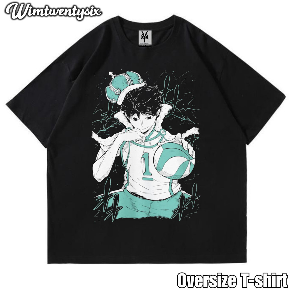 KAOS OVERSIZE | VINTAGE | T-SHIRT OVERSIZE | KAOS TORY OIKAWA ANIME HAIKYU
