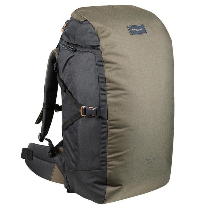 Forclaz Backpack Travel 100 60L Khaki - 8554568