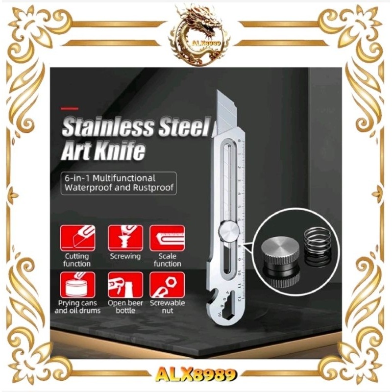 

PISAU CUTTER TAJAM BESAR MULTIFUNGI KATER BAJA CUTER BESI STAINLESS ANTI KARAT BAHAN TEBAL BAGUS SERBAGUNA KATTER PISAU