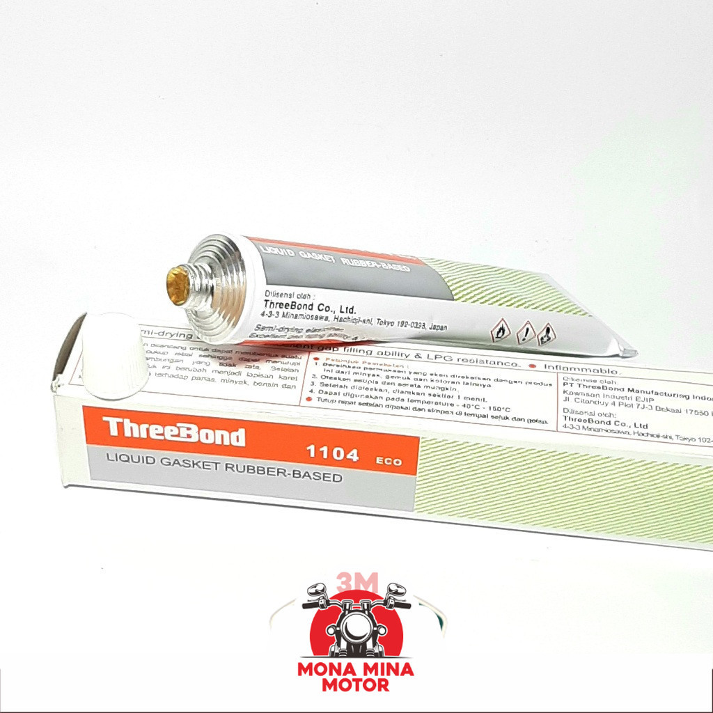 threebond 1104 lem gasket tribon paking cair liquid 50gram japan Kualitas Ori