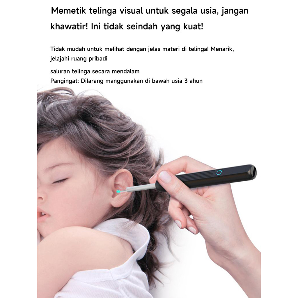 NE3 korek kuping kamera wireless 130MAH korek kuping LED korek kamera pembersih telinga kamera LED