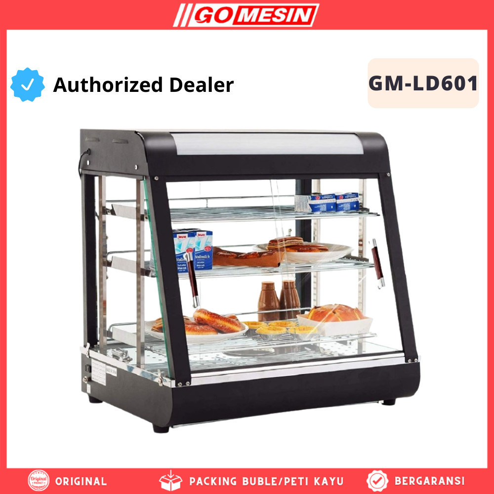 SHOWCASE WARMER FRIED CHICKEN GOMESIN GM-LD601 ETALASE PENGHANGAT MAKANAN AYAM FRIED CHICKEN