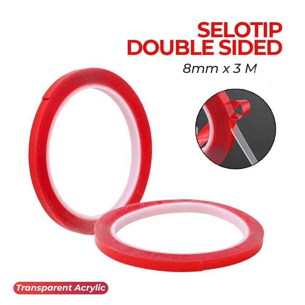 

CIKKOSTR PACK Selotip Double Tape Transparent Acrylic 3M - HL878