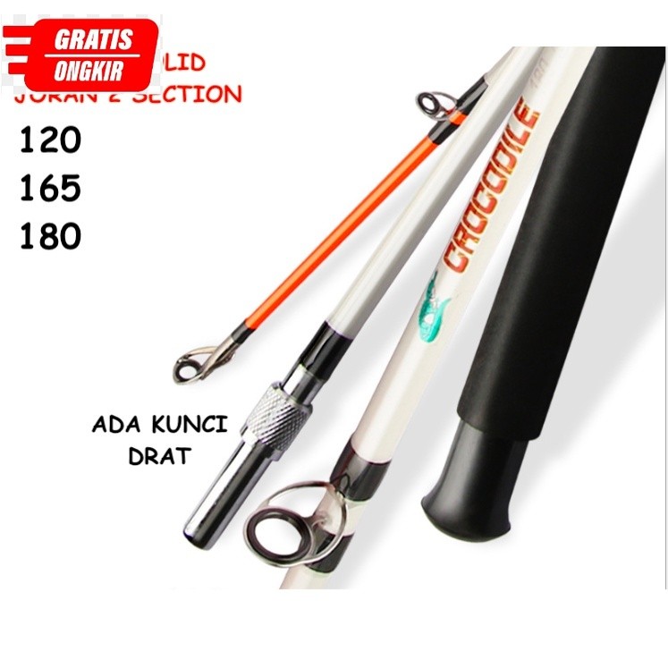 JORAN SPINNING FIBER SAMBUNG DUA DRAT PENGUNCI SAMBUNGAN KUAT 120 165 180 MAX DRAG 6KG