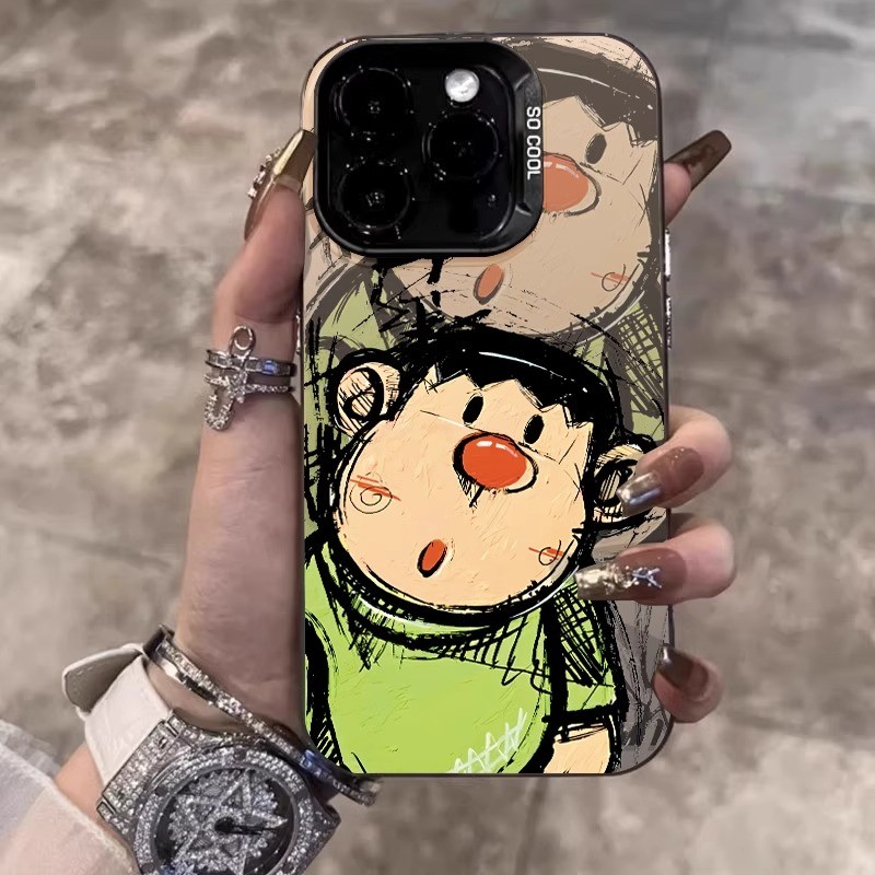Casing Pelindung Pola Karakter Anime Macan Gemuk Case Hp Iphone 11 Pro Max Xs Xr 12 13 14 15 Plus