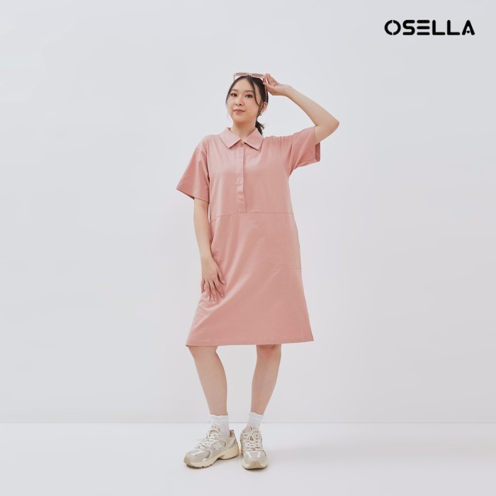 Osella Lizzy Half Buttoned Mini Collared Dress 21564002 | Mini Dress Wanita