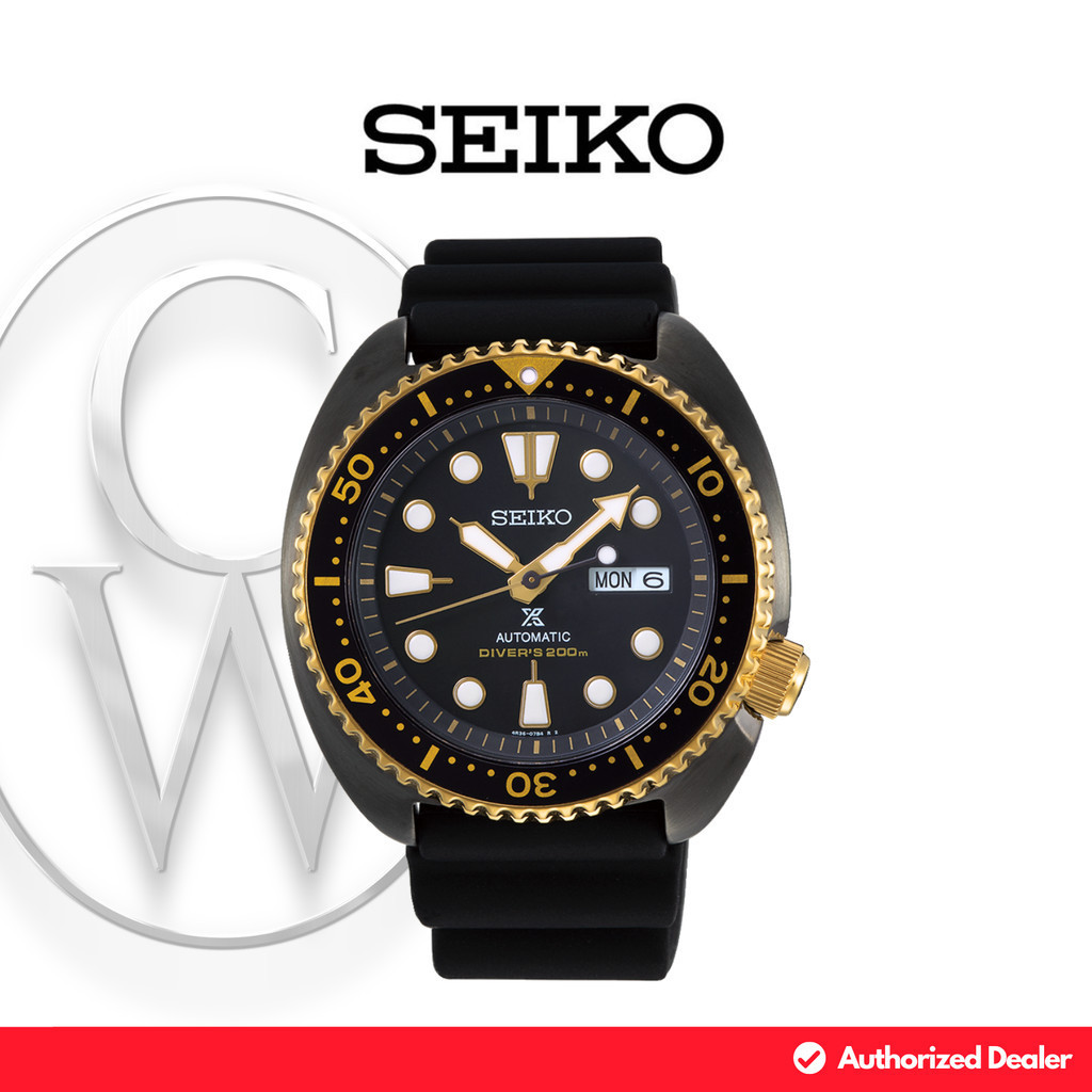 Jam Tangan Pria Seiko Prospex SRPD46K1 Karet Sporty Black Turtle Black Shanghai Automatic SRPD46