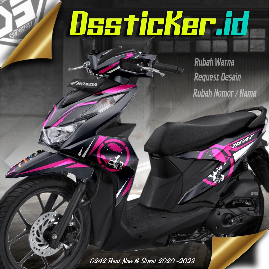 0242 Decal Stiker Beat Esp / Street 2020  - 2023 simpelList Variasi Sticker