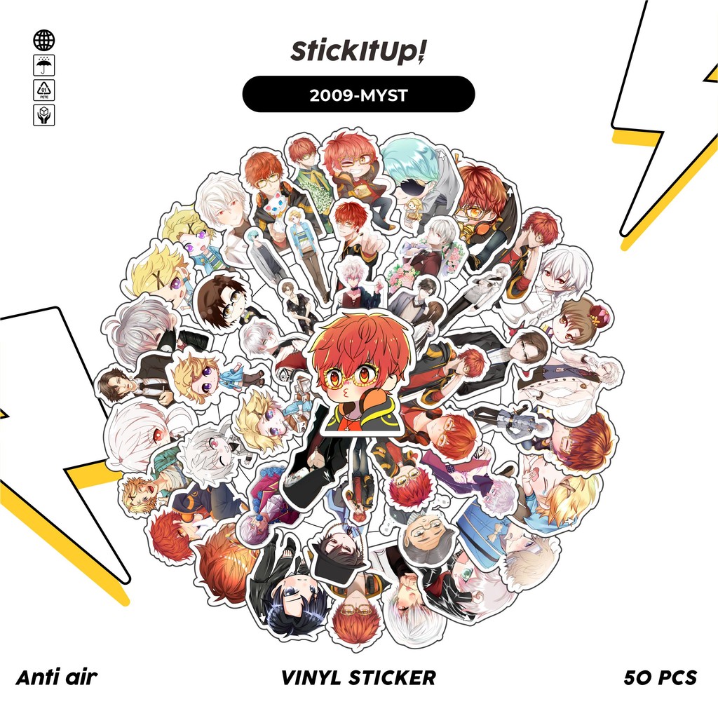 

COD✨ 50 Pcs Stiker Pack GAME SERIES MYSTIC MESSENGER CHAR MIX 01 Lucu Aesthetic Vynil Waterproof untuk Freebies Sticker Buku Journal Casing HP Laptop