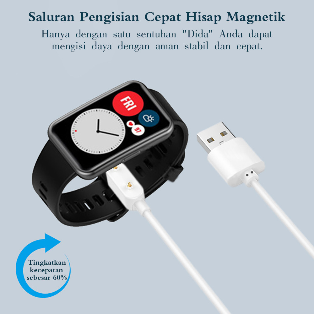 Kabel Charger Huawei Band 7 Kabel Charging Huawei Band 6 Band 7 USB Kabel Charger Honor Band 6 Hitam