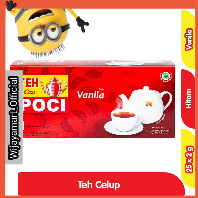 

Poci Teh Hitam Celup Vanila 25 x 2 g
