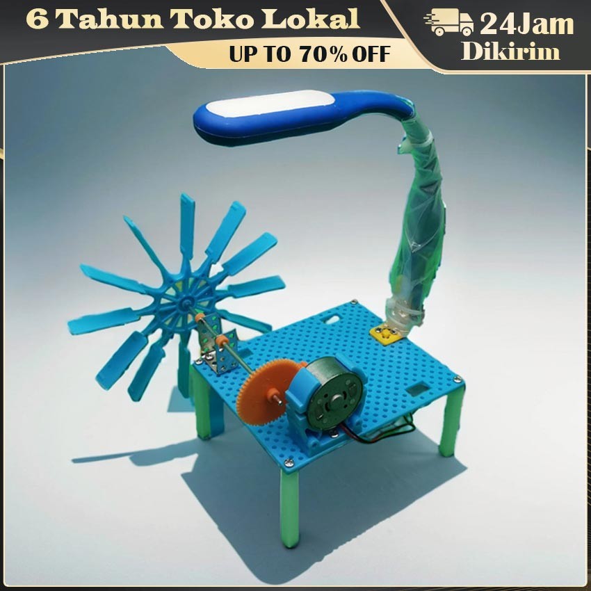 Diy Kit Edukasi Mini Water Turbine Flow / Generator Trubine / Generator Turbin Air / Kincir Air