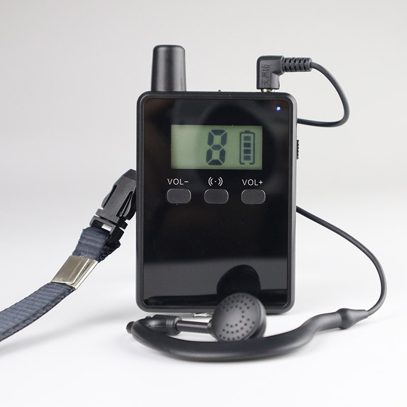 Tour Guide Audio System Microphone Tour Guide Transmitter And Receiver Conference equipment for simu
