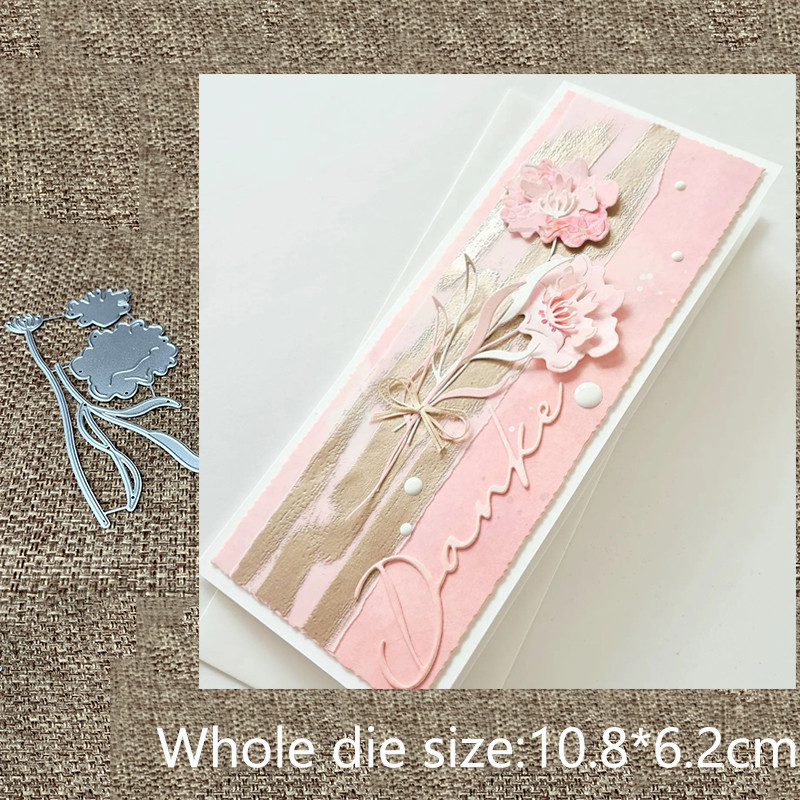 

Craft Metal stencil mold Cutting Die flower leaves decoration scrapbook die cut Album Paper Card Craft Embossing