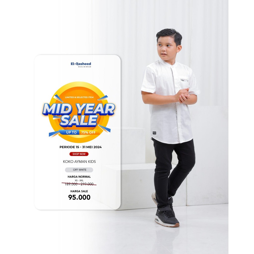 Yasmeera Koko Ayman Anak Baju Muslim Pria