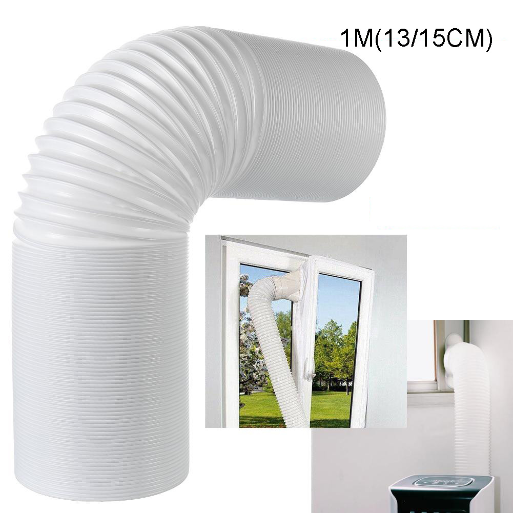 Portable Air Conditioner Hose 13/15cm 100cm Length AC Exhaust Vent Flexible Hose Anti-Clockwise Thre