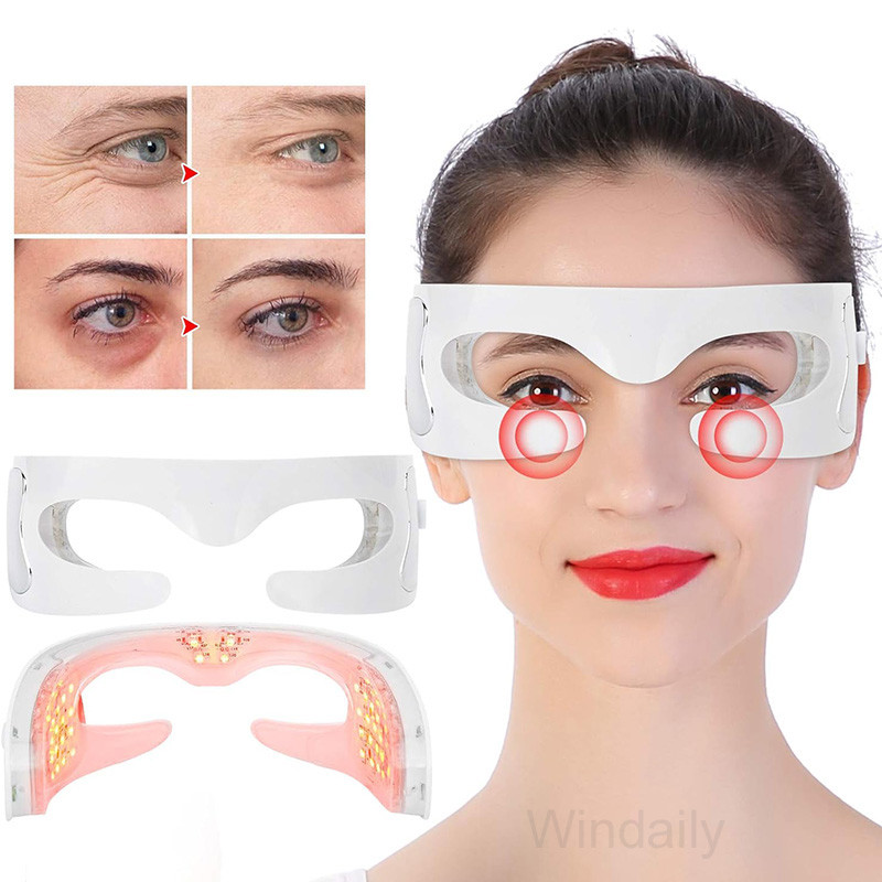 Electric Anti Wrinkle Eye Beauty Massager LED Photon Therapy Relax Eyes Vibration Eye Mask Fatigue R