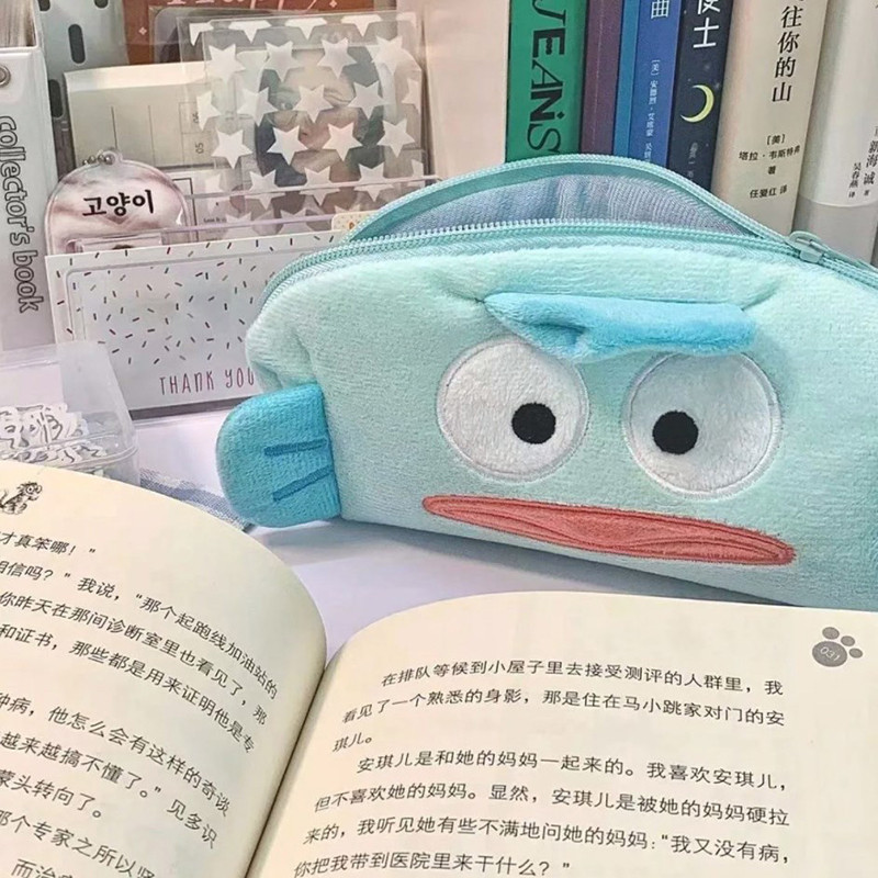 

Cartoon Cute Plush Student Pencil Case Large Capacity Cosmetic Storage Bag Office School Storage Supplies