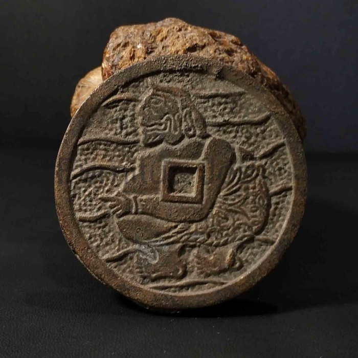 Koin Gobok Antik Unik Semar Tulisan Jawa Murah FJ2334