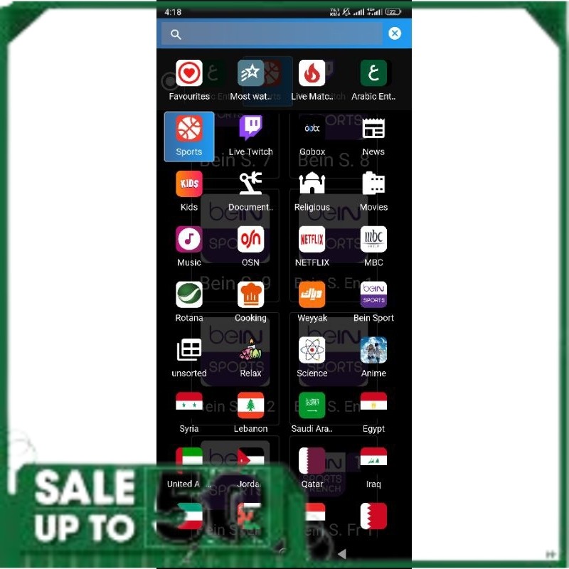 Software aplikasi nonton Stream Sepakbola Luar Tv Lokal, Sport Dll Di android Creative