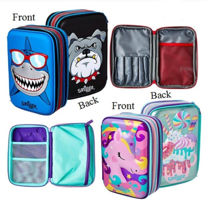 

[Promo] Smiggle Fab Triple Up Hardtop Pencilcase - Cowok