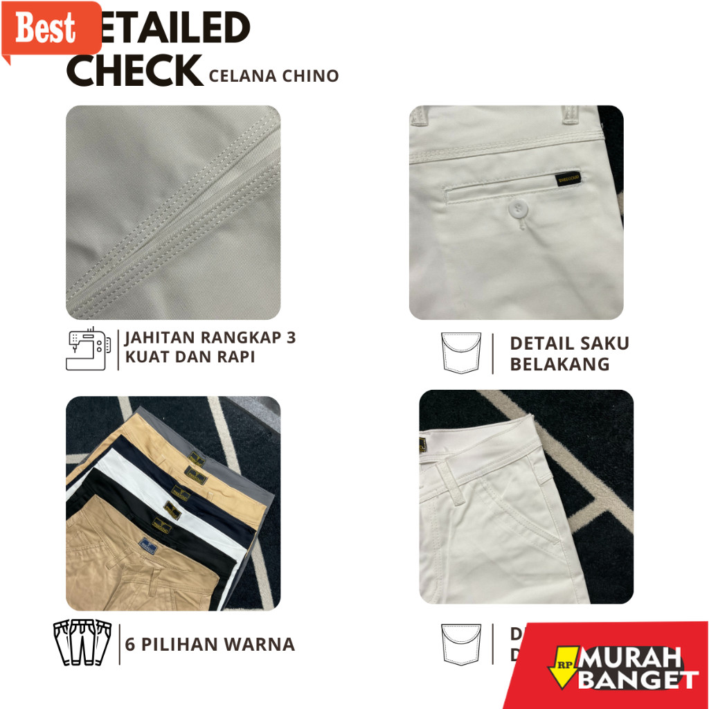 celana chino panjang pria Babayaga Celana Chino Putih Panjang Pria – Chinos Pants Pria Size Jumbo