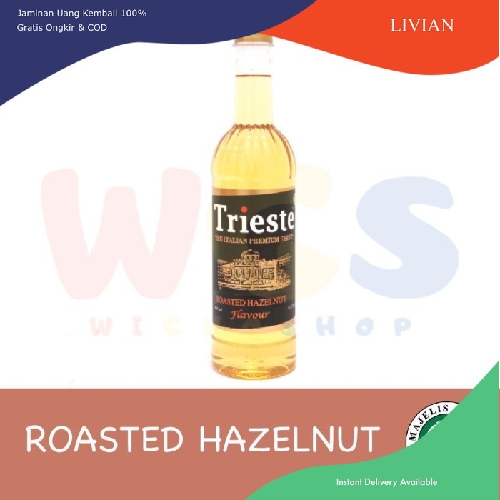 

vv Trieste Sirup Roasted Hazelnut - Sirup Rasa Roasted Hazelnut - 650 ml