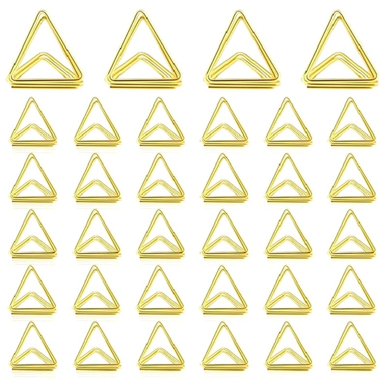 

60 Pieces Place Card Holder Triangle Shape Table Card Holder Photo Picture Holder Stand Clip