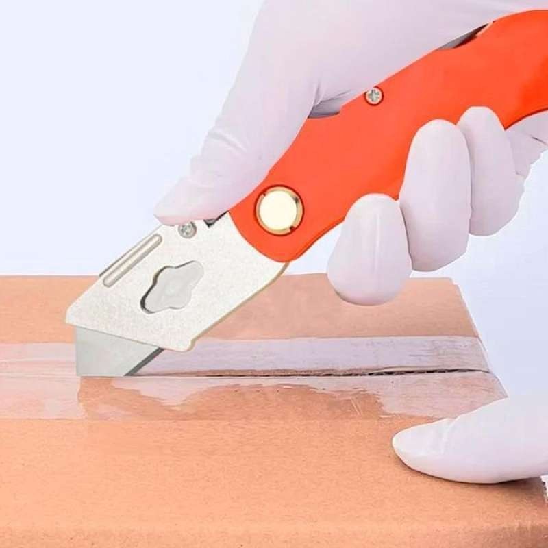 

Cutter Karter Pisau Lipat Folding Knife SK5 Alat Potong Buka Kertas Kardus Paket Unboxing Cardboard Multifungsi