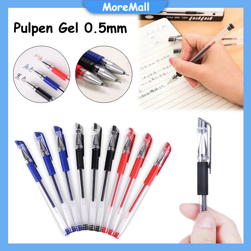 

Pulpen Hitam Merah Biru 0.5mm / Pulpen Gel