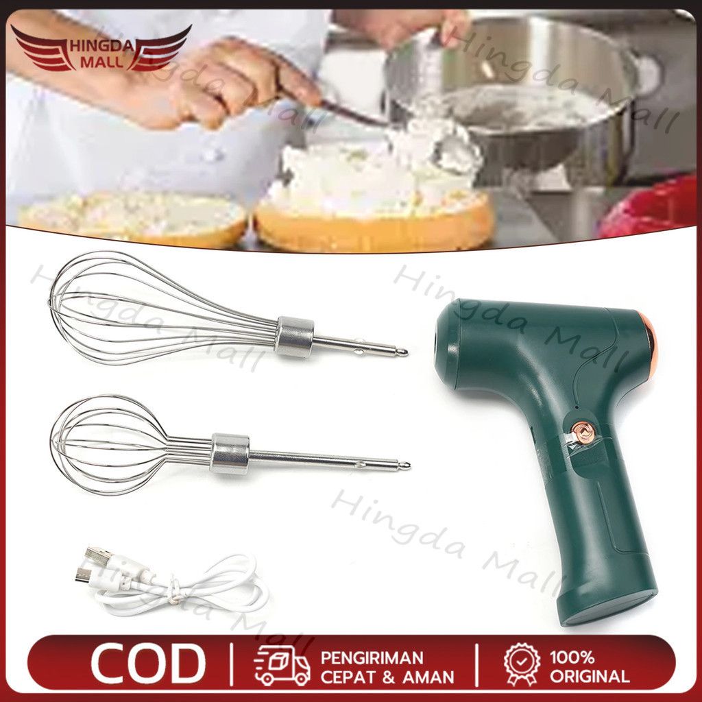 Hand Mixer Electric Wireless Portable Mixer Mixer Tangan Mini Tanpa Kabel USB Rechargeable Hand Mixe