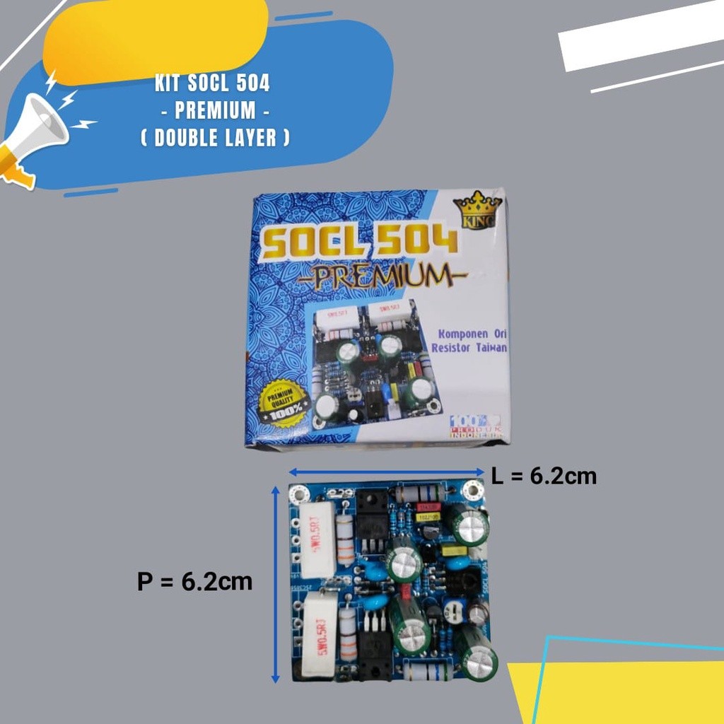 Kit Socl 504 Dobel layer KING Kit driver power Socl Fiber 504