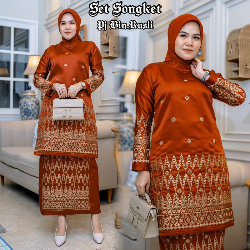 New Set Baju Kurung Bordir 2 - Baju Kurung Modern - Kebaya Modern - Kebaya Baju Kurung Padang - Baju