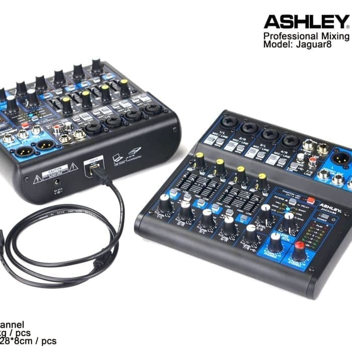 Mixer 8 channel ASHLEY JAGUAR 8 Efek Reverb