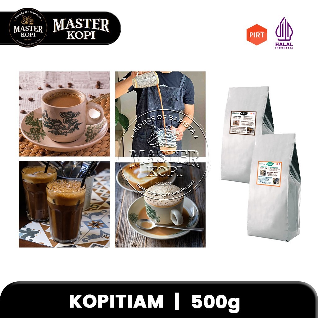 

Kopitiam Teh Tarik / Kopi Tarik KAV Bubuk Santino - Pouch 500g