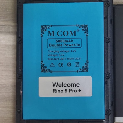 MW Battery Batere Batre Baterai Double Power Mcom Welcome Rino 9 Pro Plus