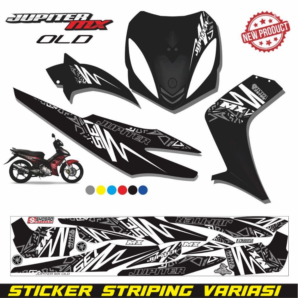 STRIPING JUPITER MX LAMA / STIKER STRIPING VARIASI JUPITER MX OLD KARBU /VARIASI