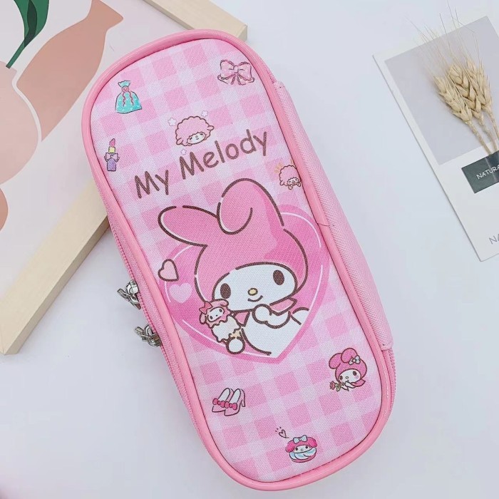

[New]Promo Kotak pensil sanrio ATK09 tempat pen alat tulis sekolah kitty melody - Kotak melody