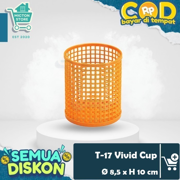

BEZTON Lion Star T-17 Vivid Cup Tempat Pensil Pulpen Pen Spidol Staples ATK Sampah Mini Bulat LS LionStar Plastik Berkualitas Murah Tahan Lama Anti Pecah Kontainer Toples Penyimpanan Dapur Rumah Wadah Tempat Kotak Botol Keranjang Peralatan Makan