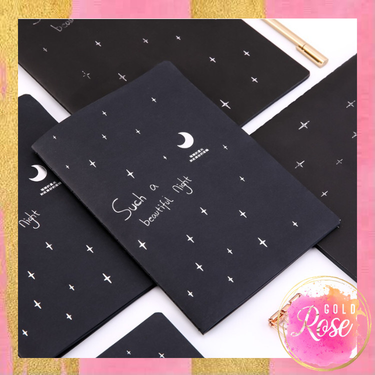 

ℛ - 6448 Notebook Diary Hitam / Buku Polos 28 Lembar / DIY Scrapbook dan Foto