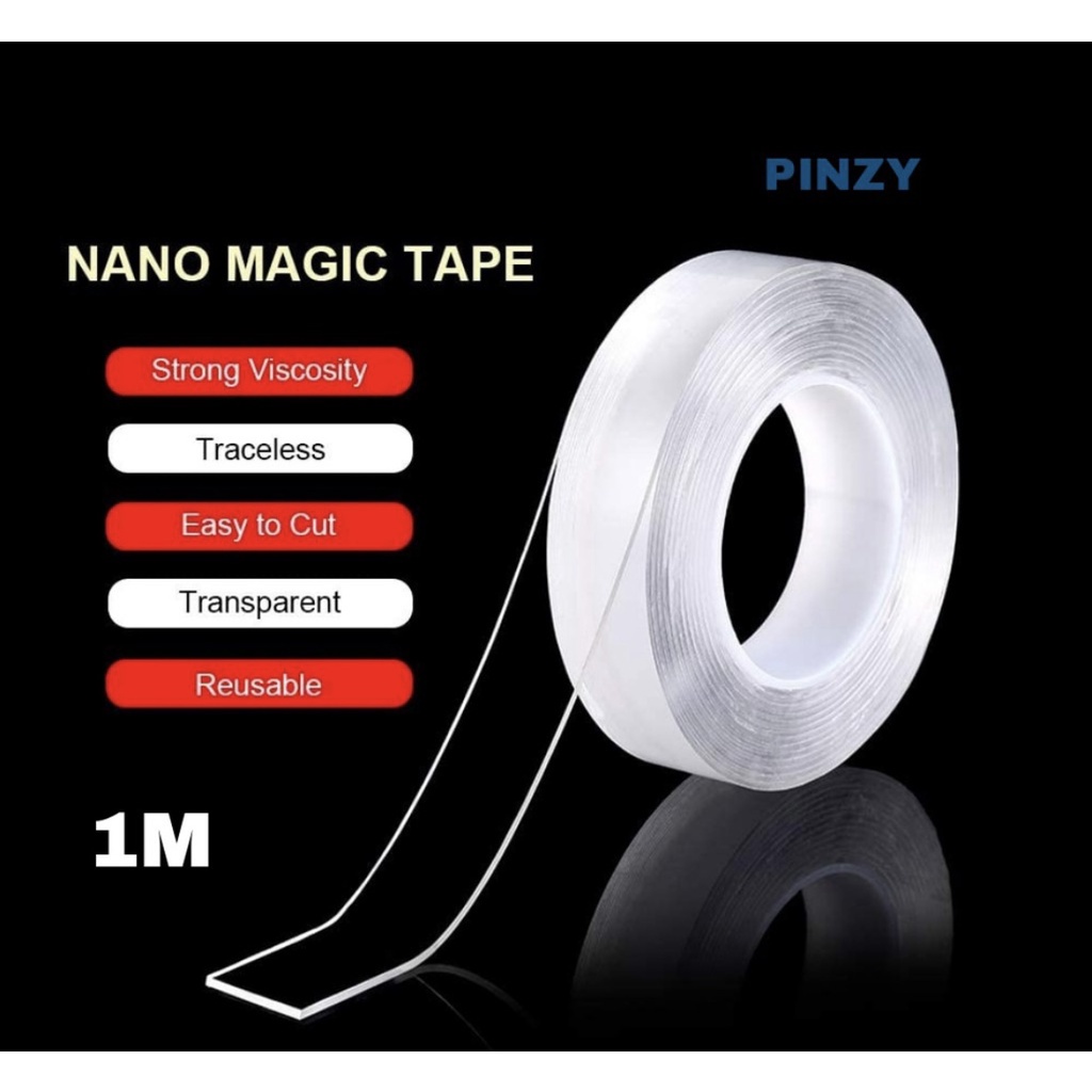 

Double Tape Perekat Transparent No Trace Washable LAKBAN BENING / LAKBAN ANTI AIR F14