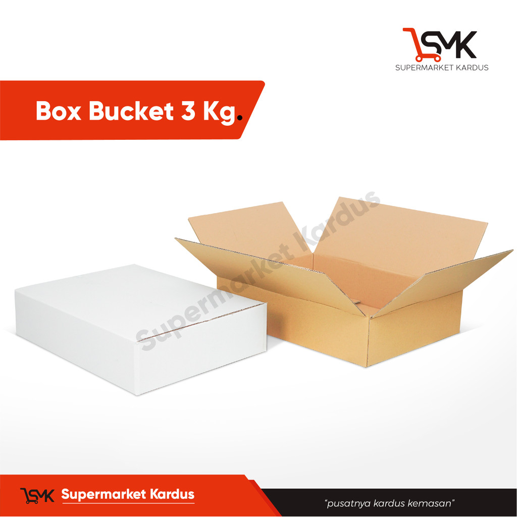 

Box 49X35X11 (Bucket Volume 3 kg) Kardus/kemasan/paking/Karton/Bucket/Boxbucket/hampers/box normal/Normal/tinggi11